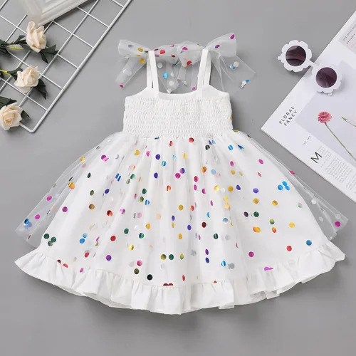 Miniatura 4 de IMEKIS Toddler Kids Girl St Patricks Day Dress Shiny Shamrock Confetti Tutu Birthday Party Photo Shoot Outfit 1-6T