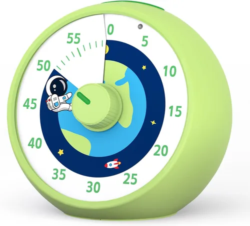 Miniatura 10 de Temporizador visual para niños, temporizador de cuenta regresiva de 60 minutos para aula, oficina, cocina, temporizador de escritorio, herramientas