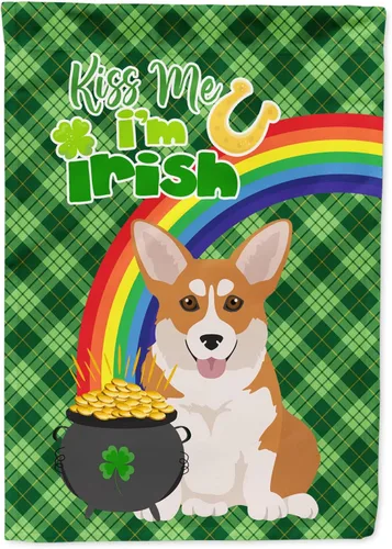 Miniatura 67 de Caroline's Treasures WDK4731GF - Bandera decorativa para jardín del día de San Patricio, color negro y tostado, Airedale Terrier, para jardín
