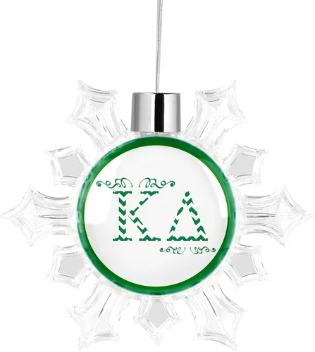 Miniatura 14 de Kappa Delta Sorority - Adorno para árbol de Navidad, diseño de copo de nieve, decoración para fiesta de árbol, hogar, vacaciones (Kappa Delta #10)