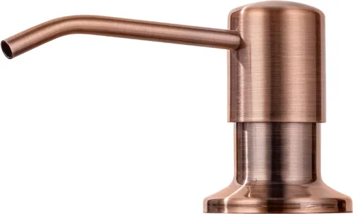 Miniatura 11 de Dispensador de jabón para fregadero de cocina, integrado, acero inoxidable (metal de pistola), juego de bomba para jabón o loción, recarga desde