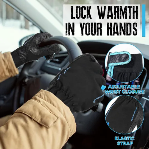 Miniatura 27 de HANDLANDY Guantes de trabajo aislados, guantes térmicos de invierno impermeables para hombres y mujeres