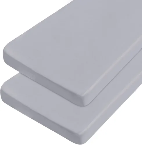 Miniatura 17 de Sábanas de cuna de 30" x 80", sábana ajustada de tamaño de cuna con cama estrecha/litera de campamento/camas para invitados/camping/remolques de Gris