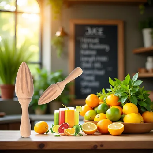 Miniatura 4 de Exprimidor de cítricos de madera – Escariador manual de mano de limón/naranja Herramienta exprimidora de frutas portátil para el hogar, cafetería