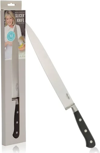 Miniatura 9 de Martha Stewart Carverton Juego de 15 cuchillos de cocina de acero inoxidable de alto carbono con mango forjado de ABS triple remache y bloque