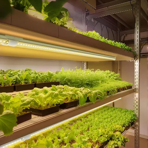 Miniatura 9 de Barrina Luz LED de crecimiento de espectro completo, 168 W (4 x 42 W), tiras de luz de cultivo para plantas de interior, luz de cultivo de plantas