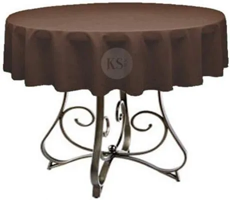 Miniatura 44 de Mantel redondo de poliéster de 72 pulgadas, disponible en más de 45 colores, ideal para restaurantes y superposiciones versátiles de eventos, elige