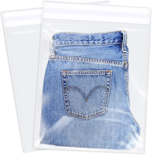 Miniatura 9 de iMailer - 100 unidades - Bolsas de celofán de 12 x 15 pulgadas con autosellado - Bolsas de plástico transparente resellables para ropa, camisetas