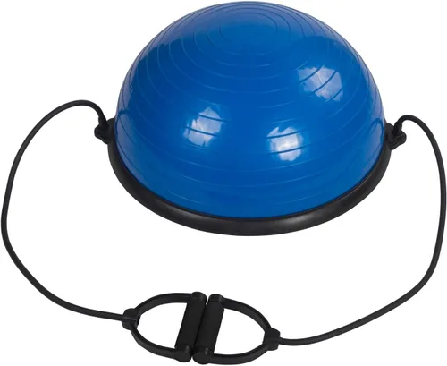 Miniatura 4 de Entrenador de equilibrio de media pelota de yoga de 23 pulgadas, fitness, pilates, ejercicio de fuerza, entrenamiento, gimnasio, fuerza central