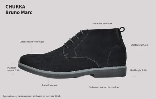 Miniatura 7 de Bruno Marc - Botines chukka 2.0, casuales, de vestir y clásicas para hombre