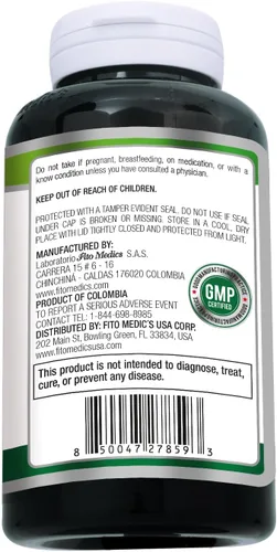 Miniatura 10 de FITO MEDIC'S Laboratorio Suplemento de cúrcuma y jengibre 180 Caps s.