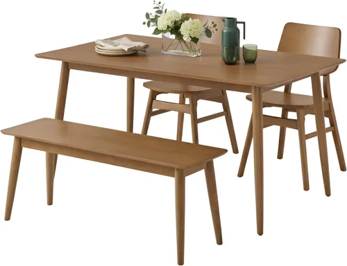 Miniatura 35 de Alaterre Furniture Calais Dining - Juego de 2 sillas de comedor moderno de mediados de siglo, juego de sillas de madera maciza con diseño