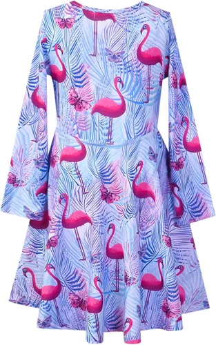 Miniatura 42 de Perfashion Vestidos a juego para niñas y muñecas sin mangas/manga larga, acampanados, faldas de fiesta de unicornio