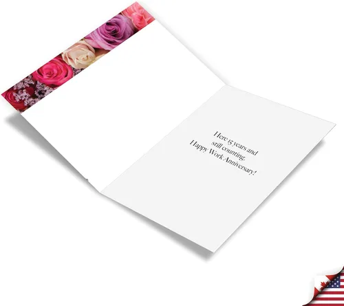 Miniatura 2 de NobleWorks Tarjeta de hito de trabajo del 15º aniversario (cotrabajador) con sobre de 5 x 7 pulgadas para hombres y mujeres, parejas (1 tarjeta) 15