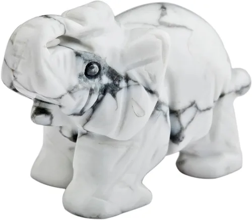 Miniatura 14 de Nupuyai Estatua de elefante de cristal curativo tallada a mano, escultura de bolsillo, escultura para manualidades, decoración de manualidades, 1.5