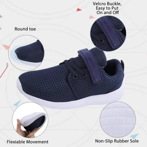 Miniatura 3 de TOEDNNQI Boys Girls Sneakers Kids Lightweight Breathable Strap Athletic Running Shoes for ToddlerLittle KidBig Kid