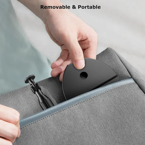 Miniatura 7 de Paquete de 2 luces LED portátiles recargables de video, kit de iluminación para fotografía con soporte y soporte para teléfono, luz de cámara