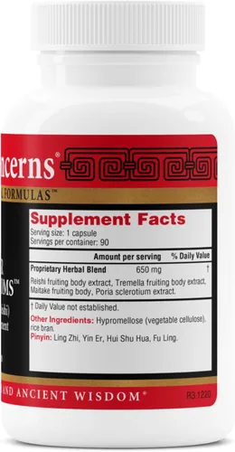 Miniatura 2 de Health Concerns Power Mushrooms - Sistema inmunológico y apoyo energético natural - Suplemento de hongos adaptogénicos con Reishi, Tremella