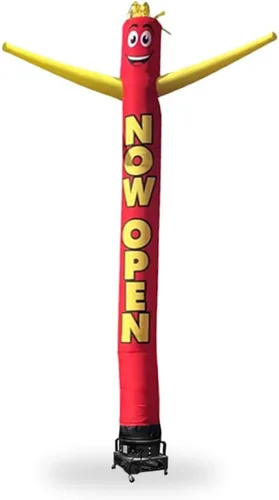 Miniatura 5 de Now Open - Marioneta inflable de 8 pies de alto para hombre, con motor soplador de aire incluido con bailarina de 6 pies por Feather Flag Nation