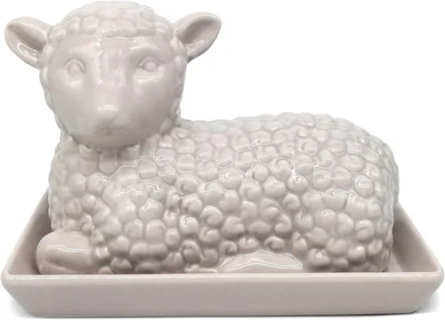 Miniatura 8 de Plato para mantequilla de cerámica adorable con gato - Accesorio de cocina único y versátil - Manera duradera y creativa de almacenar y servir