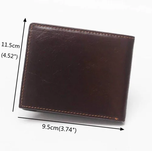 Miniatura 2 de Hombres Cool Eagle Wolf Caballo Totem Cuero Vaca Vertical Cartera Cremallera Multi-tarjeta Titular, Tótem de caballo, Minimalista