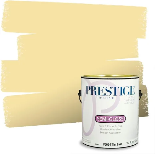 Miniatura 189 de PRESTIGE Paints Exterior Paint and Primer In One, 1-Gallon, Satin, Comparable Match of Benjamin Moore* Royal Linen* 931BM-PCM