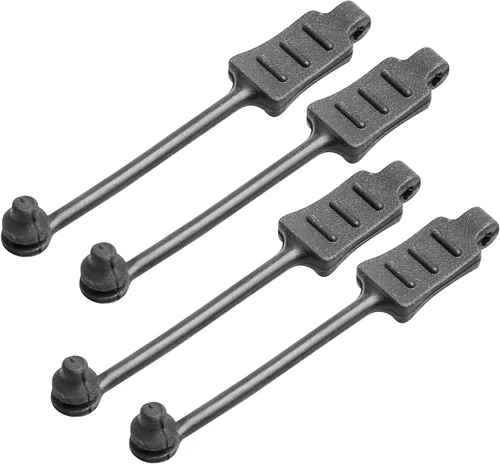 Miniatura 6 de HobbyPark 20 lengüetas de goma RC para clips de cuerpo de automóvil RC 1/18 1/24 (se ajusta a varilla de 0.028 in y 0.039 in)