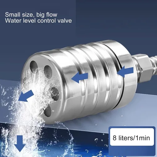 Miniatura 3 de BORDSTRACT Water Level Control Float Valve, Fully Automatic 304 Stainless Steel Mini Ball Controller for Tank DN20