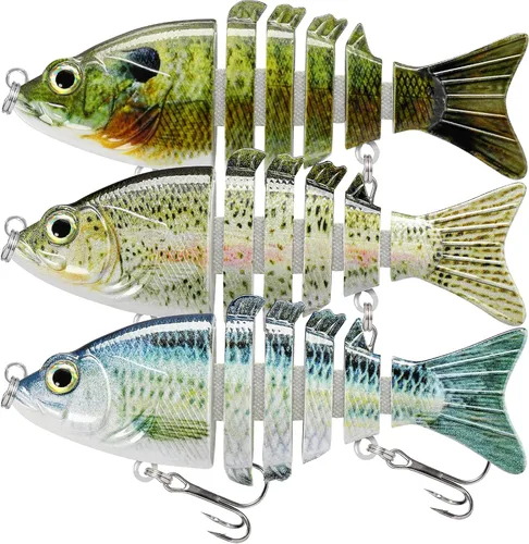 Miniatura 13 de TRUSCEND Swimmax - Señuelos de pesca realistas para agua salada y agua dulce, para trucha lucioperca, lucio, salmón azul, cebo, pesca de lubina