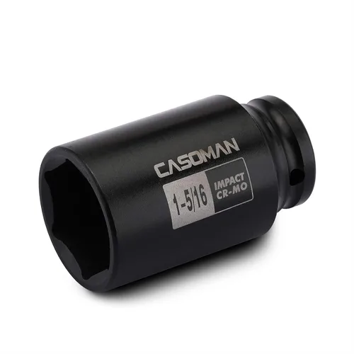 Miniatura 29 de CASOMAN Enchufe de impacto de 6 PT de 1/2" x 1.378 in de profundidad, CR-MO, 1/2 pulgada de transmisión de 6 puntos para una fácil extracción