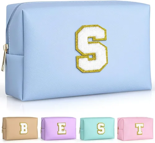 Miniatura 127 de TOPEAST - Bolso de maquillaje para mujer, G Blanco nacarado-rosa