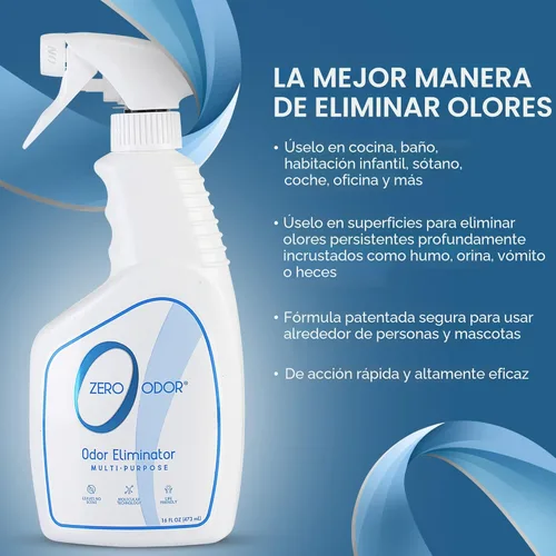 Miniatura 4 de Zero Odor Eliminador de olores multiusos - Olor de aire y superficie - Tecnología patentada para baño, cocina, tela, armario, huele muy bien