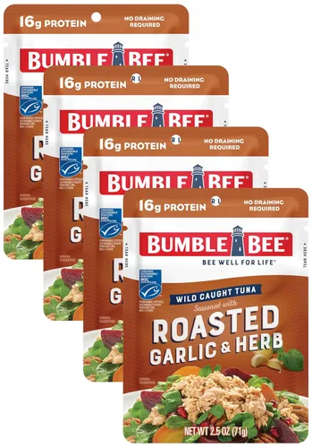 Miniatura 16 de Bumble Bee - Atún sazonado con Chipotle, bolsa de 2.5 onzas, listo para comer, paquete de atún capturado en la naturaleza, 0.49 oz de proteína por