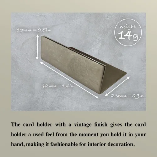 Miniatura 6 de B-Faith Portatarjetas de mesa de acero inoxidable de gran tamaño, números de mesa, tarjetas de lugar, tarjetas de visita, tarjeta de presentación