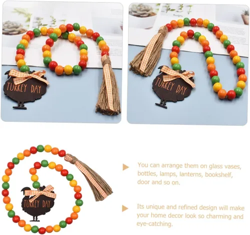 Miniatura 6 de BESTOYARD Etiqueta de pared para decoración del hogar, decoración rústica con bandeja escalonada y de Halloween, letrero de guirnalda para fiesta