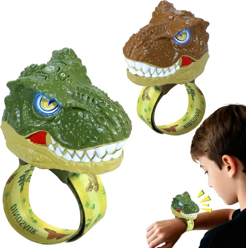 Vvinca Walkie Talkies de dinosaurio para niños, paquete de 2 – Juguetes de juguete al aire libre para niños de 3 a 12 años, 1000 pies de largo