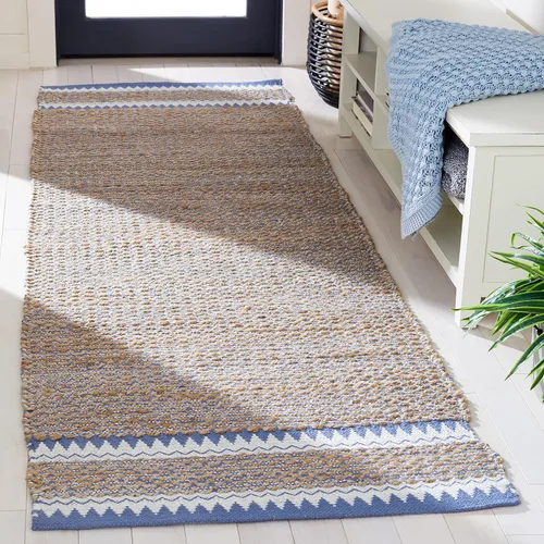 Miniatura 16 de SAFAVIEH Colección de fibra natural - Alfombra decorativa de 2 x 3 pies, color natural y negro, hecha a mano de yute rústico costero, ideal