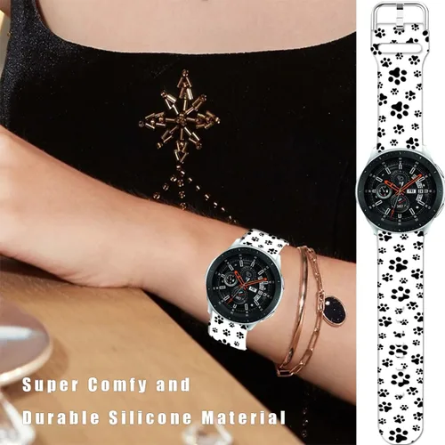 Miniatura 4 de Correas de reloj de dibujos animados de 0.787 in compatibles con Samsung Galaxy Watch 7/6/5/4 40/1.732 in/Galaxy Watch 1.654 in, correas deportivas