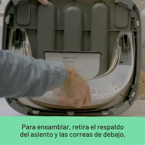 Miniatura 3 de Ingenuity Asiento base para bebé 2-en-1 con bandeja auto-guardable para alimentación y piso - Cielo nocturno Noche estrellada