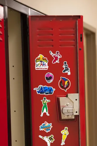 Miniatura 6 de Mighty Morphin' Power Rangers - Paquete variado de 100 calcomanías de vinilo grandes de lujo – Calcomanías oficiales de Power Rangers – Laptop