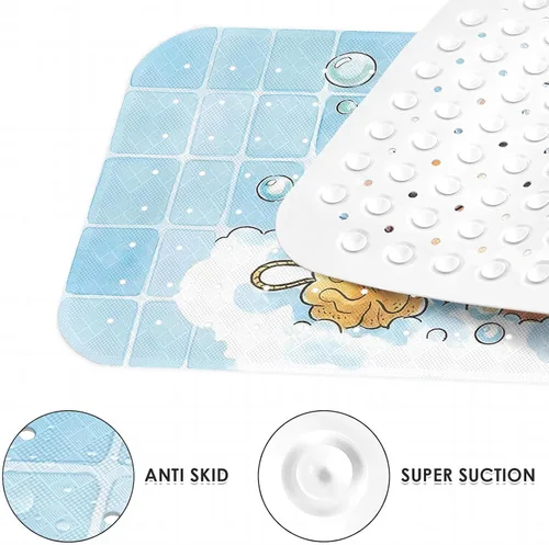 Miniatura 5 de Corgi - Divertida alfombrilla de ducha para perro, diseño de pato caprichoso, antideslizante, extra larga, 40 x 16 pulgadas, lavable a máquina