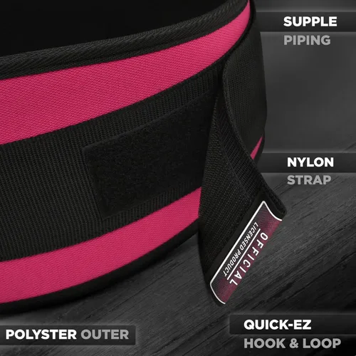 Miniatura 7 de RDX Cinturón de levantamiento de pesas para mujer de 6.5 pulgadas, soporte lumbar acolchado curvado para la espalda, entrenamiento de fuerza física