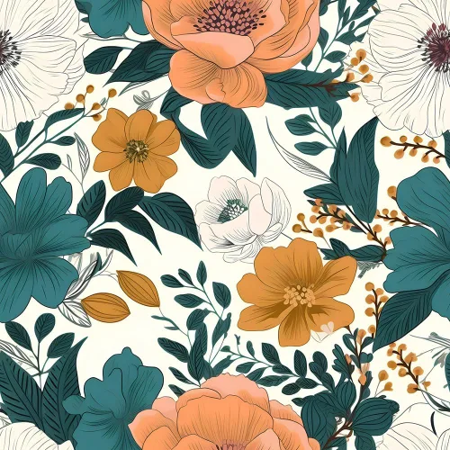 Miniatura 8 de Papel Pintado Floral Plateado Gris/Azul/Blanco Flores de Amapola de Despegar y Pegar Papel de Contacto Fácil de Despegar Papel Adhesivo para Pegar