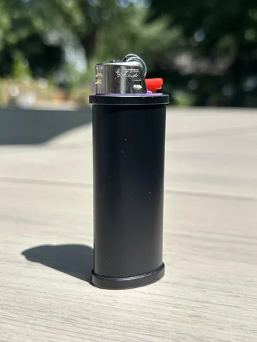 Miniatura 2 de DIYLuxury - Funda de metal negro mate para encendedor BIC Standard J6 EZ Reach Lighter EZ Reach Lighter, resistente, reutilizable, paquete de 10