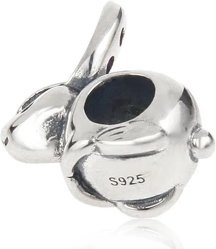 Miniatura 4 de Lucky Dog pulsera de abalorio encanto 925 plata esterlina Animal Pet Charms de Conejo, rabbit 2, CC-0411