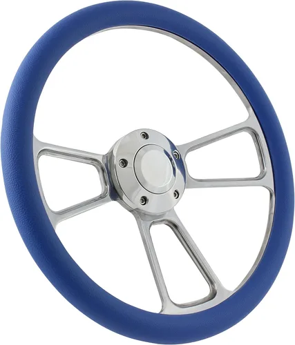 Miniatura 10 de 14" foreversharp Billet Aluminio Negro Mitad Wrap muscular Volante