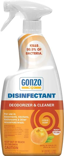 Gonzo Natural Magic Desinfectante desinfectante, desodoriza y limpia tu hogar, cítricos de 24 onzas, cítricos, 24 onzas líquidas