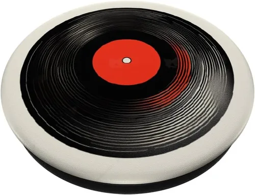 Miniatura 2 de Red Vinyl Record Player Vinyl Collector Retro Music Lover PopSockets Adhesive PopGrip
