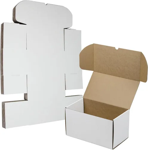 Miniatura 11 de Juego de 25 cajas de envío de 6 x 4 x 4 pulgadas, cajas de cartón corrugado marrón para embalaje de pequeñas empresas