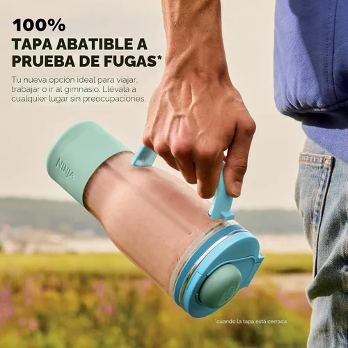 Miniatura 4 de Ninja Blendboss™ Licuadora personal para batidos y bebidas congeladas Vaso de viaje de 26 onzas con tapa a prueba de fugas, boquilla para beber
